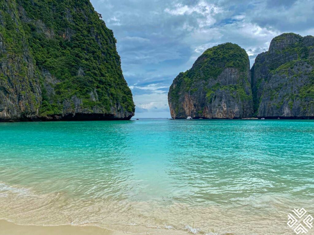 Maya bay also known as the beach from the famous movie with Leonardo di Caprio which was filmed here.